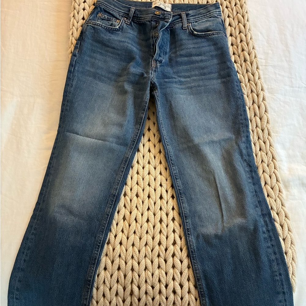 We The Free Blue Straight Leg Women's Jeans